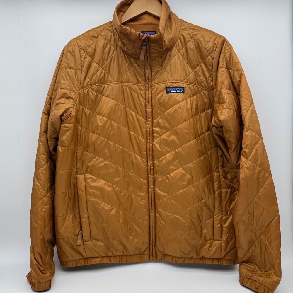 Patagonia Lightweight Radalie Bomber Jacket Women's Large Umber Brown Quilted